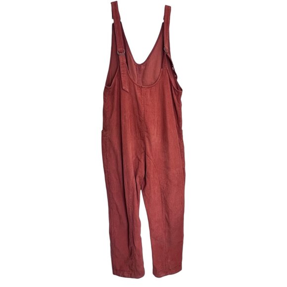 Free People We The Free High Roller Ribbed Corduroy Jumpsuit Overall Medium - Picture 4 of 9